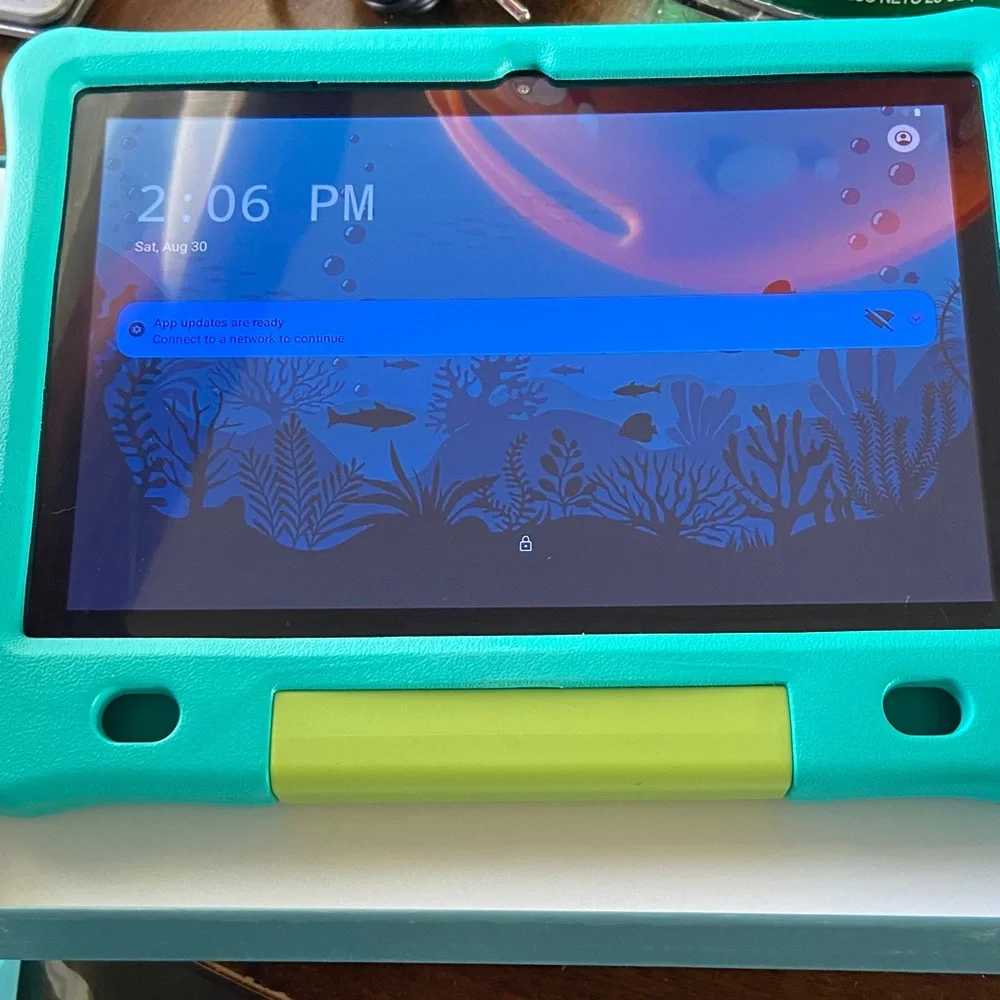 Children's Tablet with Sturdy Case - Teal